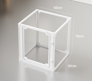 Caseta para Perros Medianos y Pequeños, de Doble Capa Transparente, Fabricada en ABS, Segura para Mascotas, Fácil de Instalar, Valla para Mascotas - Product Image 3