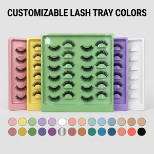 20 Paires de Faux Cils en Bande sur Plateau – Vente en Gros – Cils Épais et Spectaculaires Effet 3D – Faux Cils en Vrac Abordables pour le Marché Africain - Product Image 2