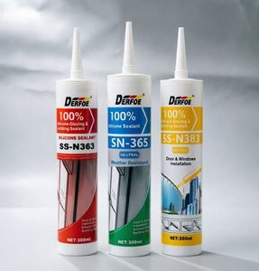Scellant en silicone pour verre Defore, haute résistance aux intempéries, adhésif à durcissement neutre pour la construction - Product Image 1