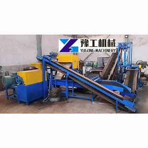 Rubber Concrete Stamp Mats Paving Waste Tire Recycling Machine Tire Cutter Truck Tyre Sidewall Cutting Machine