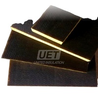 Doublure de conduit de couverture en laine de verre de 50mm d'épaisseur avec revêtement FSK en feuille d'aluminium Aluglass ou tissu en fibre de verre noir pour isolation HVAC