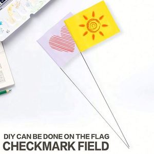 Custom Wholesale High Quality Campaign Any Color Yellow PVC & Polyester Pennant <b>Small</b> Yard Flags for Lawn Marking - Product Image 3