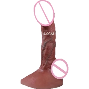 Realistische siliconen dildo, siliconen dildo met vasculaire textuur, vrouwelijke masturbatie-artikel. - Product Image 1
