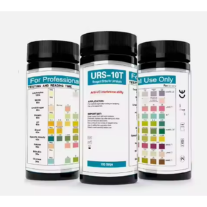 Tiras Reactivas de Orina XZ LAB URS-10T, 100 Tiras, Anti-Interferencia VC, Tiras Reactivas Médicas para Análisis de Orina, Plástico Blanco y Azul - Product Image 2