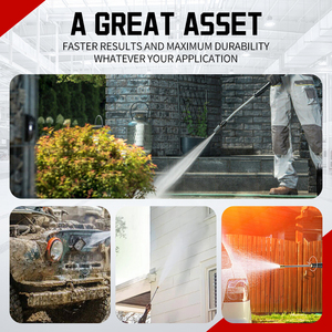 LORDMATE Laveuse à <span class=keywords><strong>pression</strong></span> électrique Laveuse de voiture portable à eau froide avec <span class=keywords><strong>nettoyeur</strong></span> <span class=keywords><strong>haute</strong></span> <span class=keywords><strong>pression</strong></span> et <span class=keywords><strong>pompe</strong></span> <span class=keywords><strong>axiale</strong></span> Moteur 2 HP - Product Image 6