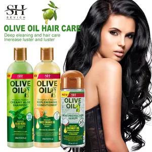 自有品牌高品质丝滑橄榄油维生素洗发水护发乳液强化和修复护发洗发水