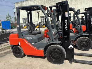 Original Painting 3.5tons diesel Forklift Used Condition toyot 8fd35 3 Tons <b>Lifter</b> with three stages - Product Image 6