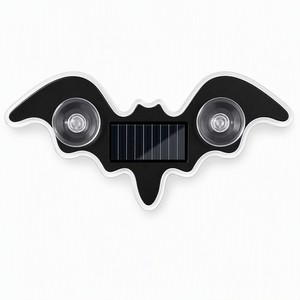 Luz de Advertencia LED Solar para Ventana de Coche con Diseño de <span class=keywords><strong>Batman</strong></span>, Inalámbrica, Decoración Ambiental para Vehículo, Luz de Seguridad - Product Image 1