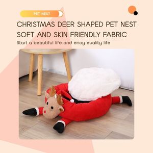 Gran oferta moderno terciopelo pequeño Animal cálido Otoño Invierno Universal Mat sólido Navidad suministros para mascotas gato perro casa cuencos comederos - Product Image 2