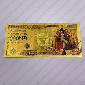 Livraison gratuite 14 designs Japan anime <span class=keywords><strong>One</strong></span> <span class=keywords><strong>Piece</strong></span> 10000 yens argent plastique 24k feuille d'or <span class=keywords><strong>billet</strong></span> de banque - Product Image 6