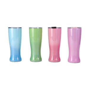 Seaygift arc-en-ciel peinture acier inoxydable vide <span class=keywords><strong>voiture</strong></span> gobelet tasse Double couche extérieur garder froid et chaud taille en forme tasse isolée - Product Image 4