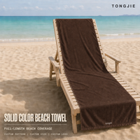 Serviette de plage personnalisée avec logo par sublimation TJ - Sport d'été, adulte, haute qualité, luxe, écologique, double face, séchage rapide