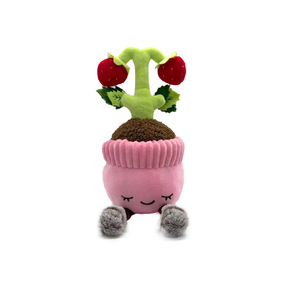 Strawberry Potted Plant Plush <b>Toy</b> <b>Soft</b> <b>Stuffed</b> Decor For Kids Room Ornament - Product Image 1