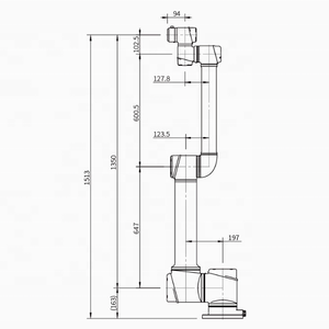 AUBO I10H หุ่นยนต์โคบอท 6 แกน ความแม่นยำในการทำซ้ำ 0.03 มม. สำหรับประกอบอุปกรณ์อิเล็กทรอนิกส์ 3C แขนหุ่นยนต์ร่วมปฏิบัติงานในอุตสาหกรรม - Product Image 2