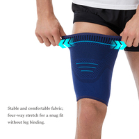 SHIWEI-2291 # 3D cuisse Compression manches accolades pour Quad & Aine soulagement de la douleur et récupération confortable porter genou cuisse soutien