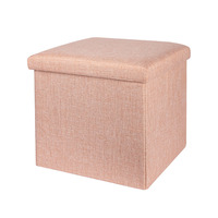 Tabouret de rangement imperméable pour le salon, Pouf, 100 cm, pliable, permettant de gagner de l'espace
