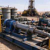 Pompe à vis simple à cavité progressive pour le secteur pétrolier, pour un débit de fluide stable et continu
