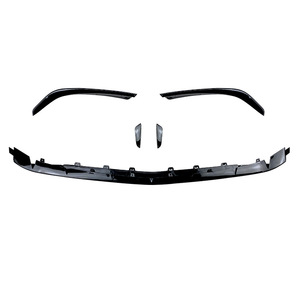 Mercedes-Benz A-Class W177 Front Bumper Lip PP Piano Black Air Blade Aerodynamic Kit Front Sport Modification - Product Image 1