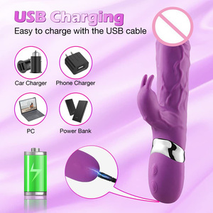 Nuevo Vibrador Conejo Rojo para Mujeres con Rotación de 360 Grados, Estimulador de Clítoris y Punto G - Product Image 4