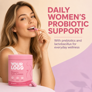 Capsules Probiotiques Quotidiennes pour Femmes, Véganes, Certifiées GMP ISO, 4 Souches, 5 Milliards d'UFC, Équilibre de la Flore, Fraîcheur Quotidienne, Vente en Gros - Product Image 4