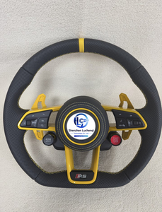 Volante Deportivo de Cuero y Gamuza para VW <span class=keywords><strong>Golf</strong></span> MK7 GTI <span class=keywords><strong>R</strong></span> <span class=keywords><strong>Line</strong></span> Passat B8 B9, Piezas de Repuesto para Tuning Interior de Automóviles - Product Image 1
