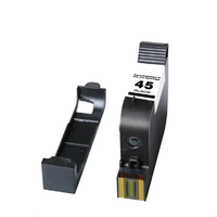 45 için üst uyumlu boş mürekkep kartuşu mürekkep kartuşu için 45 51645A CAD giyim Plotter için özel HP 45 boş kartuş