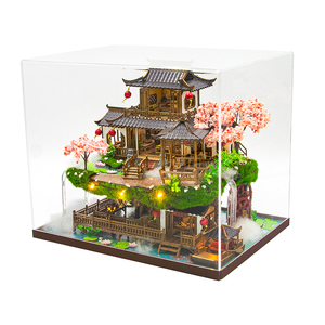 Casa de Muñecas de Madera Hongda L2502Z Fairyland, Casa en Miniatura Tradicional China, Escala 1:24, con Luz <span class=keywords><strong>LED</strong></span> y Cubierta Antipolvo - Product Image 2