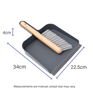 Juego de cepillo de mano y recogedor multiusos de bambú negro ecológico - Product Image 2