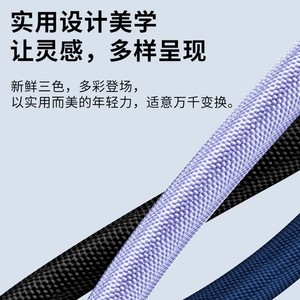 สายชาร์จ Myxian Dual Type C 120W PD ชาร์จเร็ว สำหรับ Apple Huawei แล็ปท็อป สีม่วง แบบถัก 1 1.5 2 เมตร - Product Image 5