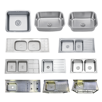 Promotion : Évier de cuisine double cuve en acier inoxydable étiré, à encastrer, pour vente en gros