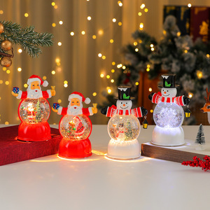 Nueva Lámpara Musical de Copo de Nieve con Agua de Santa Claus, Adorno Luminoso de Muñeco de Nieve, Regalo de Decoración Navideña - Product Image 2