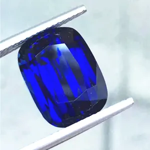 SGARIT Wholesale Rare Gemstone Royal Blue 10.04ct Cushion Loose Gem Jewelry Madagascar Natural Unheated Sapphire