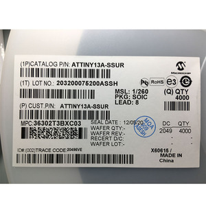 Microcontrôleur original ATTINY13A-PU 8 bits AVR <span class=keywords><strong>RISC</strong></span> MCU 1KB Flash 64B EEPROM 8-PDIP de qualité industrielle à très faible consommation d'énergie ATTINY13A - Product Image 3