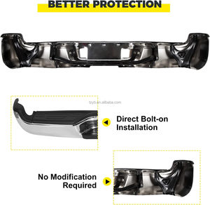 Paraurti Posteriore in Acciaio per Toyota Tacoma 2005-2015 con Barra di Rinforzo, Luce Targa, Supporto Centrale Superiore e Staffa Terminale - Product Image 5