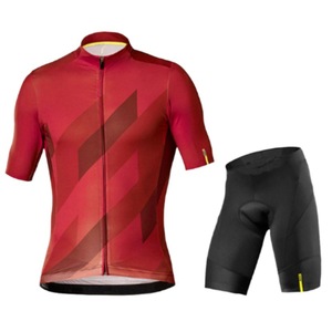 Vêtements de cyclisme pour club VTT, directement de l'usine, maillot à manches courtes et short à bretelles pour l'été, logo personnalisé - Product Image 5