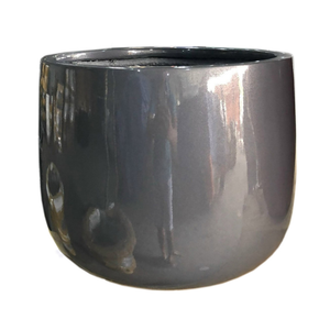 Jardinière en fibre de verre, décoration d'intérieur, durable, légère, écologique, toutes saisons, ronde, style ferme, jardin, extérieur, 6 pièces - Product Image 1