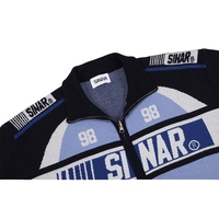 Pull personnalisé avec logo, pull d'hiver pour homme, tricot décontracté, pull à fermeture éclair, veste graphique, veste de course vintage, pull tricoté