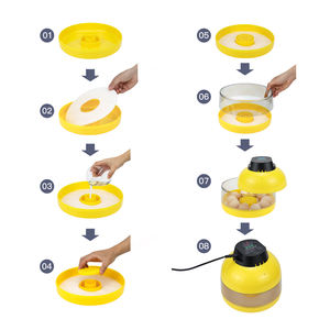 <span class=keywords><strong>Janoel</strong></span> Incubateur à œufs de volaille miniature pour <span class=keywords><strong>10</strong></span> œufs, petit incubateur pour l'éclosion des œufs de caille, de perroquet, de canard et d'oiseaux - Product Image 5