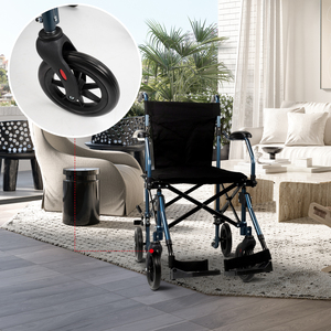 Mst 200044 אלומיניום קיפול משקל משלוח ידני גלגלים חוף ידני כיסא גלגלים - Product Image 3