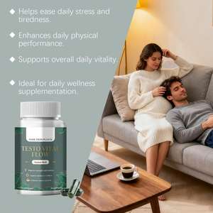 Capsules à base de plantes <span class=keywords><strong>pour</strong></span> le soutien corporel des hommes : stimulent la vitalité, améliorent l'énergie, favorisent la croissance musculaire, améliorent l'endurance – Complément bien-être - Product Image 2