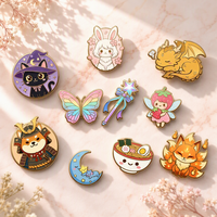 Pas de minimum de fabrication d'insigne en métal métal mignon dessin animé épingles en émail dur usine épinglettes personnalisées épingle en émail personnalisé plaqué or