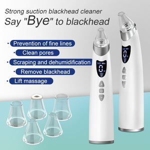Extracteur de points noirs rechargeable professionnel avec 5 embouts pour l'<span class=keywords><strong>extraction</strong></span> des comédons et le nettoyage des pores, outil de beauté portable - Product Image 2