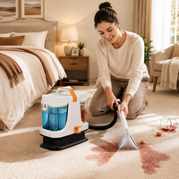 Nettoyeur de tapis domestique avancé, conception étanche IPX4, extracteur de nettoyage en profondeur avec tuyau flexible