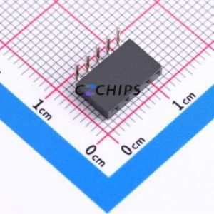 HX PM2.0-1x5P WC H6.35 Pin Socket Bent Lead Through Hole,P=2mm Connector 1x5P 2mm Square Hole Right Angle Insert - Product Image 1