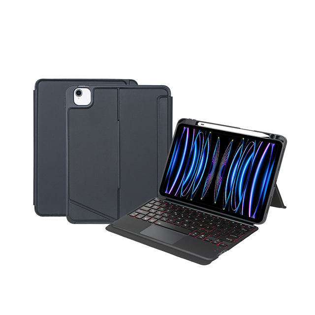 New Smart Wireless BT Trackpad Keyboard Case for iPad Pro 11 Air4 & Air5-Tablet Cover with Innovative Features