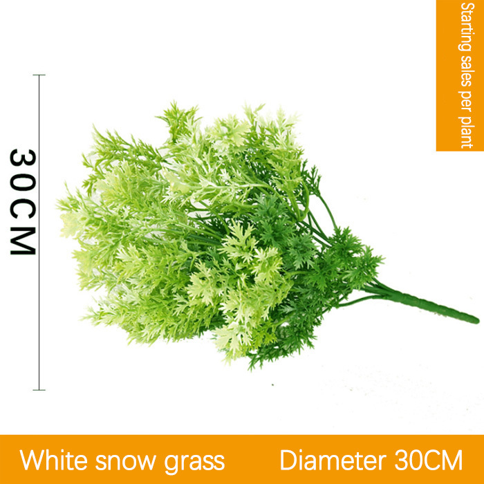 2 branches d'herbe de neige blanche