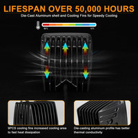 GESLLA 40W Offroad Truck Work Barra de luz LED 3 4 7 12 20 pulgadas Blanco cálido 22 32 42 52 Cubo 12D Offroad Led Light Wrangler Accord