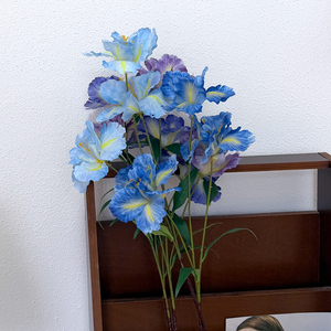 Fleur artificielle iris, directement de l'usine, sans entretien, pour bureaux et espaces de coworking, accents botaniques - Product Image 6