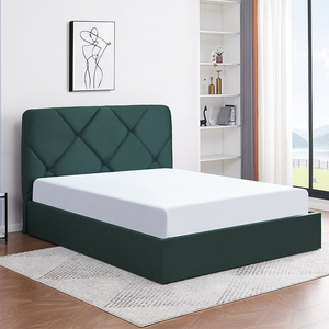 Cama Seccional King Size de Madera Tapizada con Almacenamiento, Montada en la Pared, Ideal para Dormir - Product Image 6