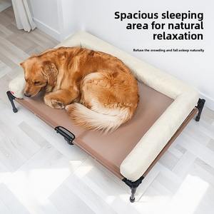 Cama para Perros y Gatos en Oferta, Cama de Camping para Todas las Estaciones, Cama Elevada para Mascotas, de Polialgodón, Desmontable y Lavable - Product Image 3